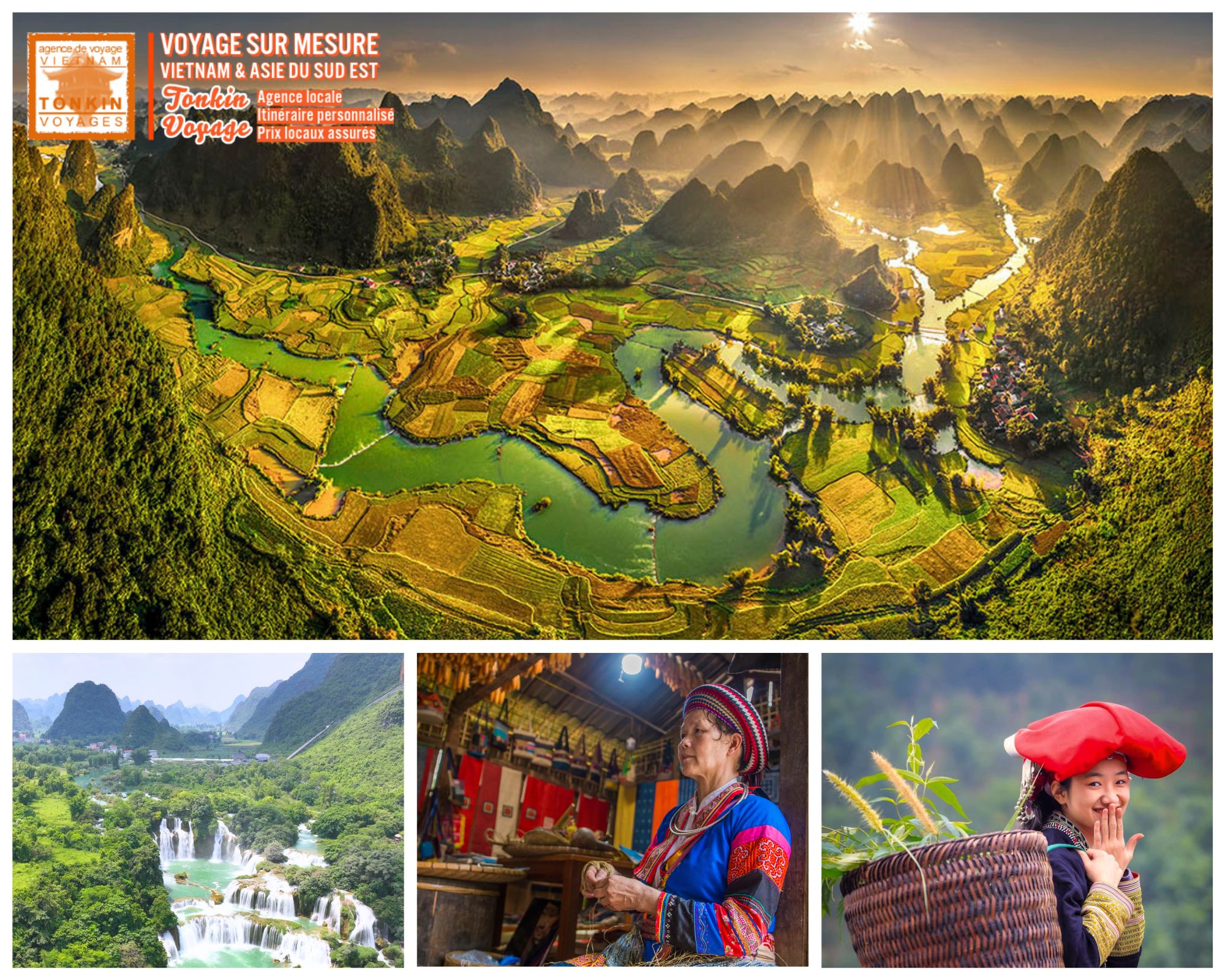 Les plus beaux endroits &agrave; visiter au Vietnam Montagnes et chutes d'eau Cao Bang